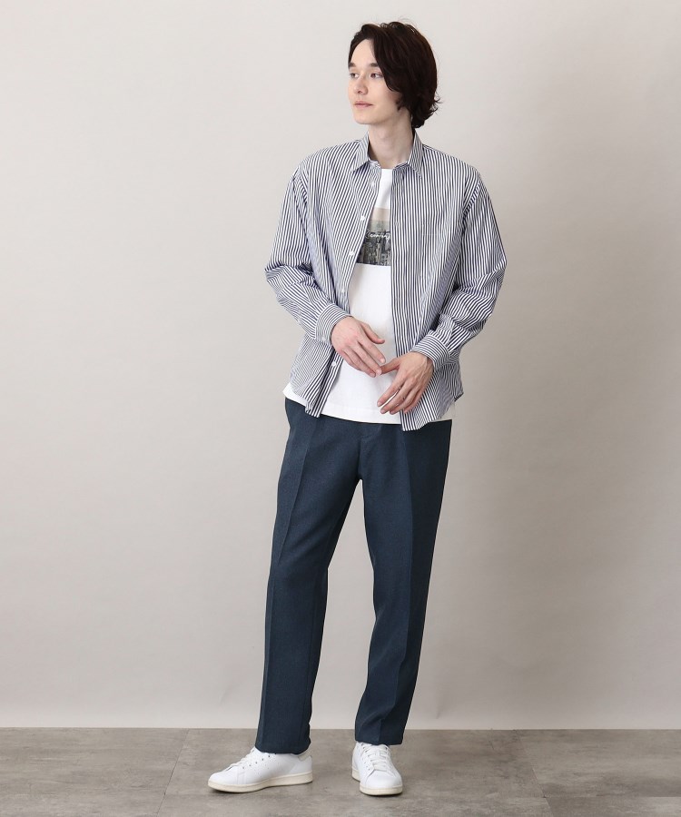 ザ ショップ ティーケー（メンズ）(THE SHOP TK(Men))の◆【セットアップ可】シャークスキンイージースラックス28