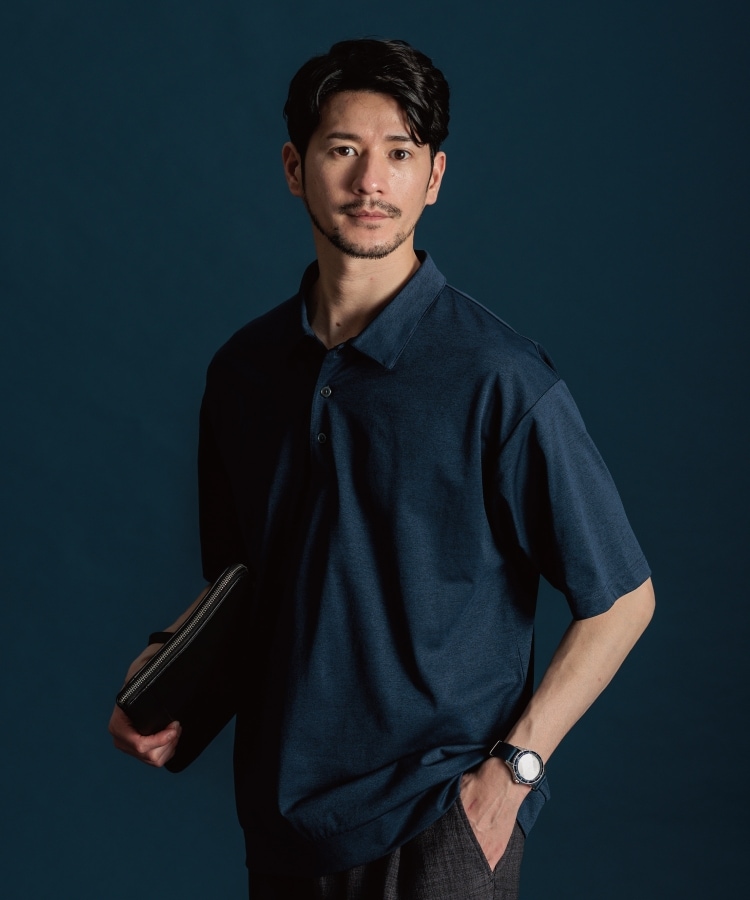 ザ ショップ ティーケー（メンズ）(THE SHOP TK(Men))の【吸水速乾/UVカット/マシンウォッシャブル/防シワ】PERFEC POLO/パーフェクポロ5