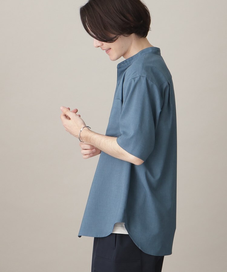 ザ ショップ ティーケー（メンズ）(THE SHOP TK(Men))の【吸水速乾/UVカット/接触冷感】テクリーノバンドカラー半袖シャツ31