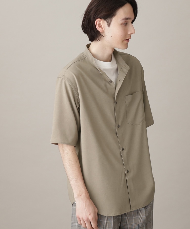 ザ ショップ ティーケー（メンズ）(THE SHOP TK(Men))の【吸水速乾/UVカット/接触冷感】テクリーノバンドカラー半袖シャツ13