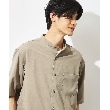 ザ ショップ ティーケー（メンズ）(THE SHOP TK(Men))の【吸水速乾/UVカット/接触冷感】テクリーノバンドカラー半袖シャツ トープ(054)