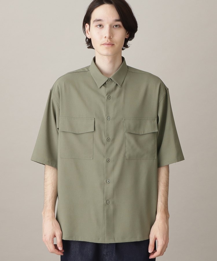 ザ ショップ ティーケー（メンズ）(THE SHOP TK(Men))の【吸水速乾/UVカット/接触冷感】テクリーノ半袖フラップシャツ8