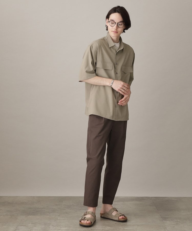 ザ ショップ ティーケー（メンズ）(THE SHOP TK(Men))の【吸水速乾/UVカット/接触冷感】テクリーノ半袖フラップシャツ16