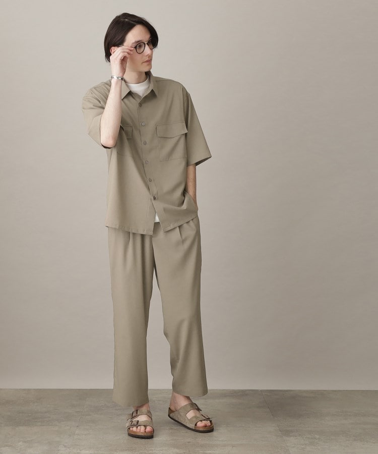 ザ ショップ ティーケー（メンズ）(THE SHOP TK(Men))の【吸水速乾/UVカット/接触冷感】テクリーノ半袖フラップシャツ17