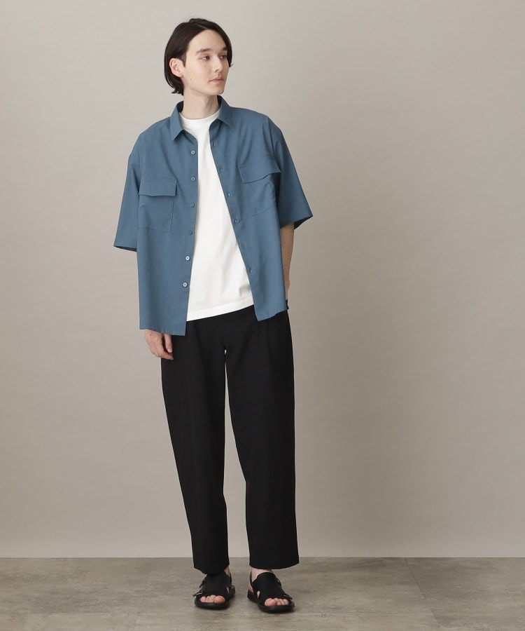 ザ ショップ ティーケー（メンズ）(THE SHOP TK(Men))の【吸水速乾/UVカット/接触冷感】テクリーノ半袖フラップシャツ18