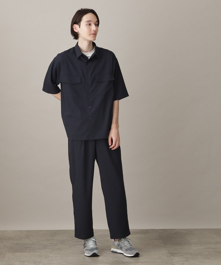 ザ ショップ ティーケー（メンズ）(THE SHOP TK(Men))の【吸水速乾/UVカット/接触冷感】テクリーノ半袖フラップシャツ27