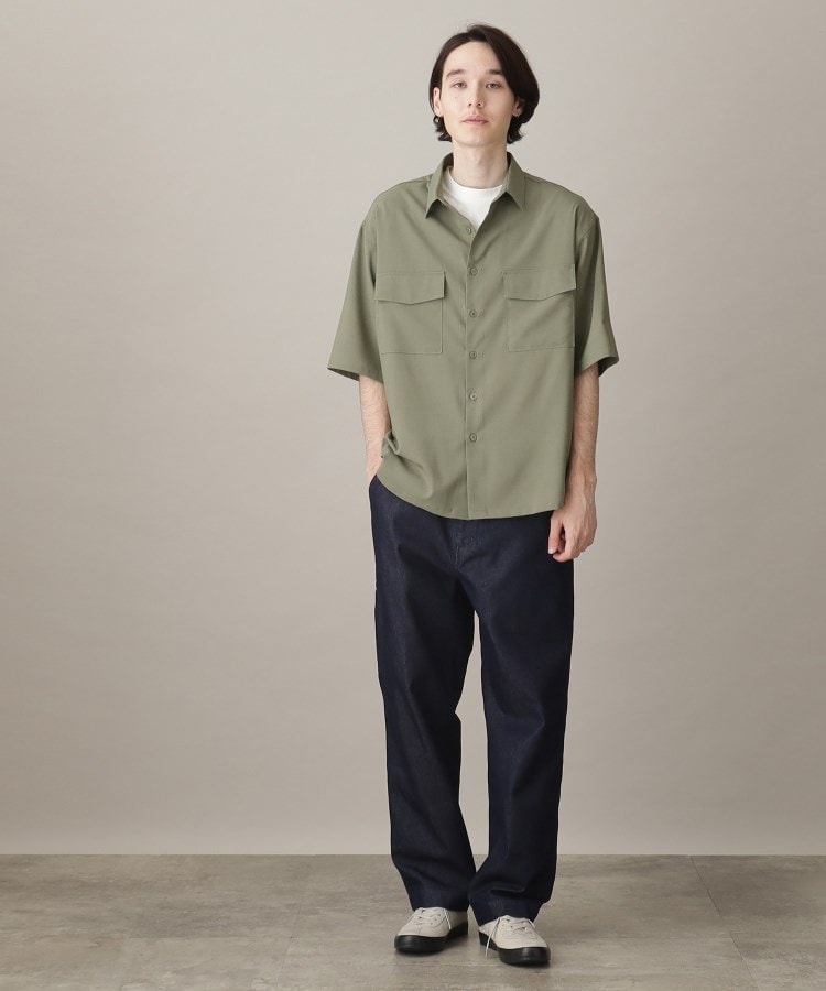 ザ ショップ ティーケー（メンズ）(THE SHOP TK(Men))の【吸水速乾/UVカット/接触冷感】テクリーノ半袖フラップシャツ31
