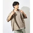 ザ ショップ ティーケー（メンズ）(THE SHOP TK(Men))の【吸水速乾/UVカット/接触冷感】テクリーノ半袖フラップシャツ トープ(054)