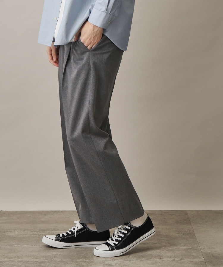 セットアップ可】TRストレッチワイドパンツ(6~9分丈パンツ セットアップ可】TRストレッチワイドパンツ(6~9分丈パンツ