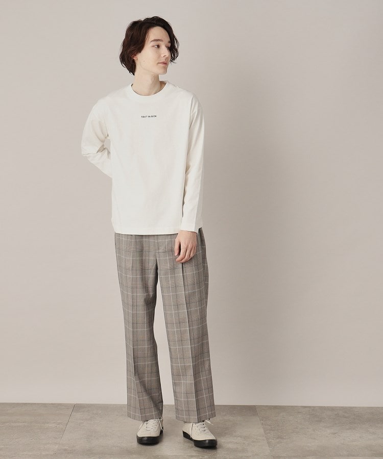 セットアップ可】TRストレッチワイドパンツ(6~9分丈パンツ セットアップ可】TRストレッチワイドパンツ(6~9分丈パンツ