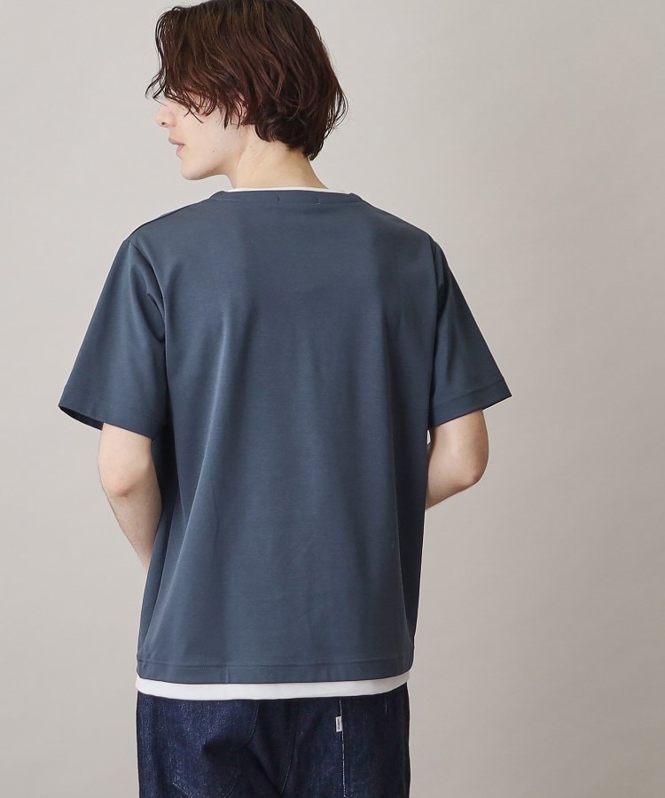 ザ ショップ ティーケー（メンズ）(THE SHOP TK(Men))の【ブランド定番／1枚でコーデが決まる！】ポンチキーネック半袖Tシャツ27