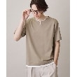 ザ ショップ ティーケー（メンズ）(THE SHOP TK(Men))の【ブランド定番／1枚でコーデが決まる！】ポンチキーネック半袖Tシャツ20