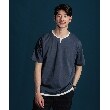 ザ ショップ ティーケー（メンズ）(THE SHOP TK(Men))の【ブランド定番／1枚でコーデが決まる！】ポンチキーネック半袖Tシャツ1