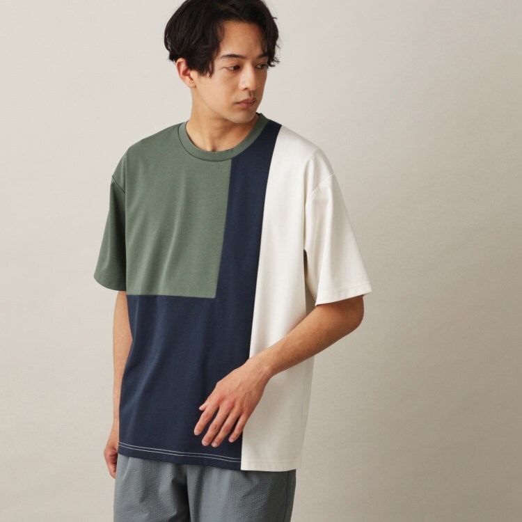 ザ ショップ ティーケー（メンズ）(THE SHOP TK(Men))のポンチパネルSS カットソー