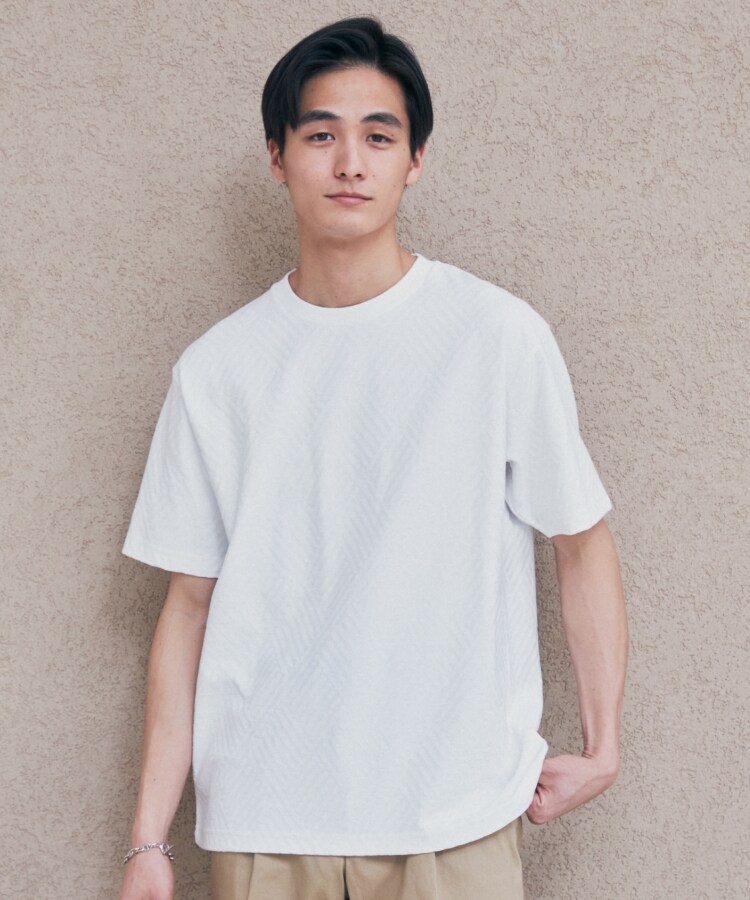 ザ ショップ ティーケー（メンズ）(THE SHOP TK(Men))の【ご好評につき再入荷！】リンクスジャカード半袖Tシャツ12