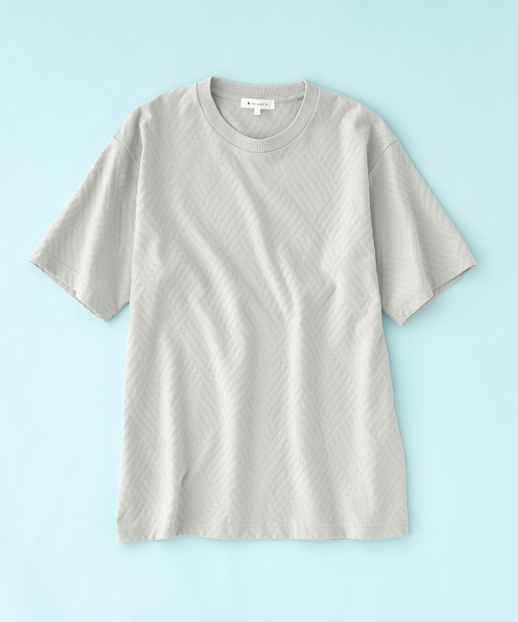 ザ ショップ ティーケー（メンズ）(THE SHOP TK(Men))のリンクスジャガード半袖Tシャツ36