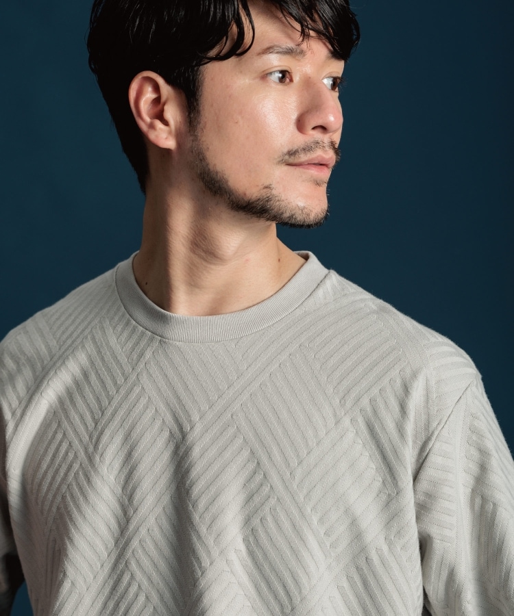 ザ ショップ ティーケー（メンズ）(THE SHOP TK(Men))の【ご好評につき再入荷！】リンクスジャカード半袖Tシャツ4