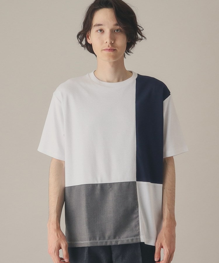 ザ ショップ ティーケー（メンズ）(THE SHOP TK(Men))のパネルブロッキングTシャツ9