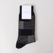 ザ ショップ ティーケー（メンズ）(THE SHOP TK(Men))のパッチワーク柄SOX ブラック(019)