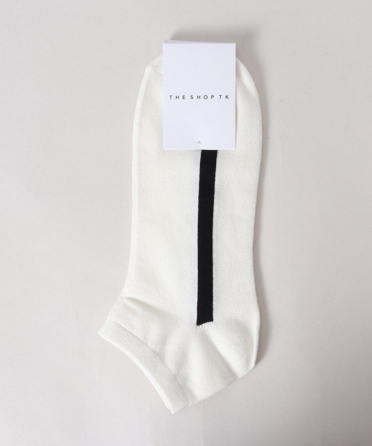 ザ ショップ ティーケー（メンズ）(THE SHOP TK(Men))のラインショートSOX オフホワイト(003)