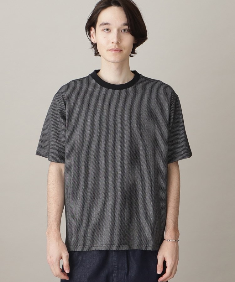 ザ ショップ ティーケー（メンズ）(THE SHOP TK(Men))のカットジャガード半袖Tシャツ1