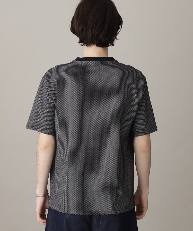 ザ ショップ ティーケー（メンズ）(THE SHOP TK(Men))のカットジャガード半袖Tシャツ3
