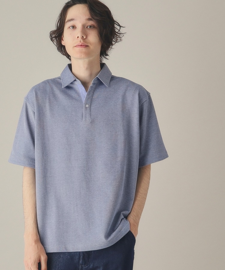 ザ ショップ ティーケー（メンズ）(THE SHOP TK(Men))のシャンブレースキッパーポロシャツ38