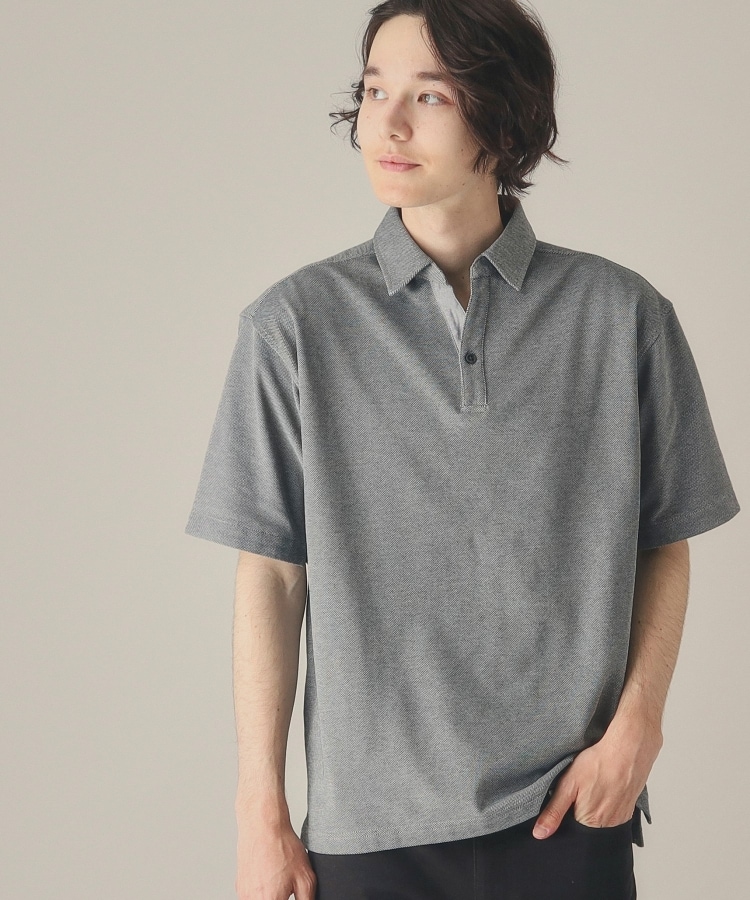 ザ ショップ ティーケー（メンズ）(THE SHOP TK(Men))のシャンブレースキッパーポロシャツ23