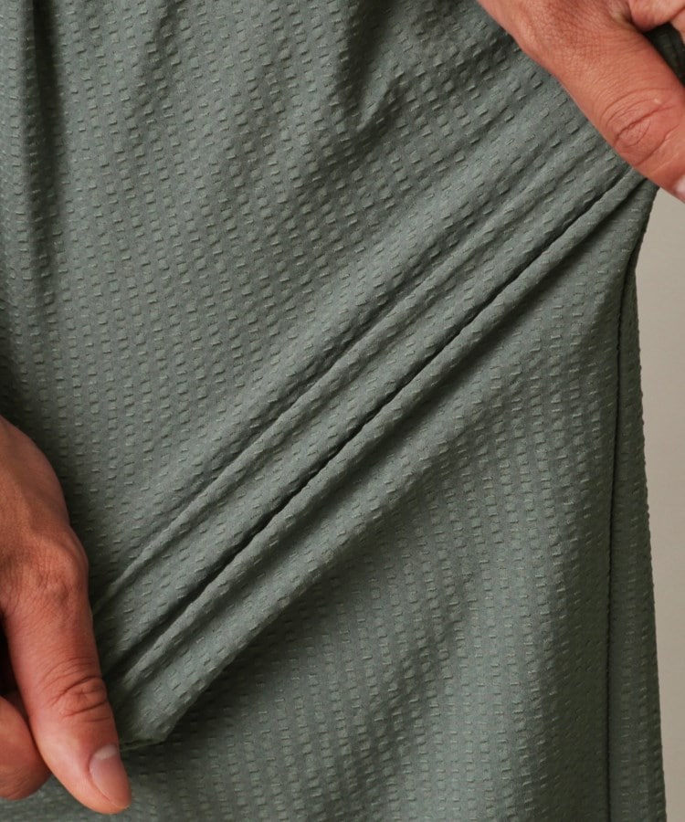 ザ ショップ ティーケー（メンズ）(THE SHOP TK(Men))の【セットアップ可】シアサッカーメッシュワイドイージーパンツ26