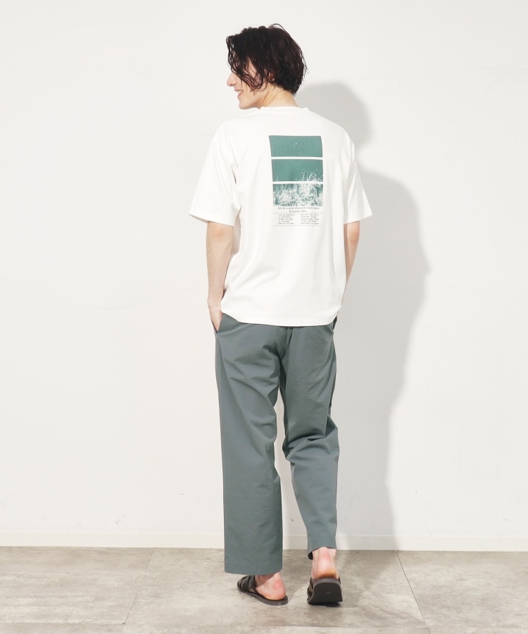 ザ ショップ ティーケー（メンズ）(THE SHOP TK(Men))の【セットアップ可】シアサッカーメッシュワイドイージーパンツ8