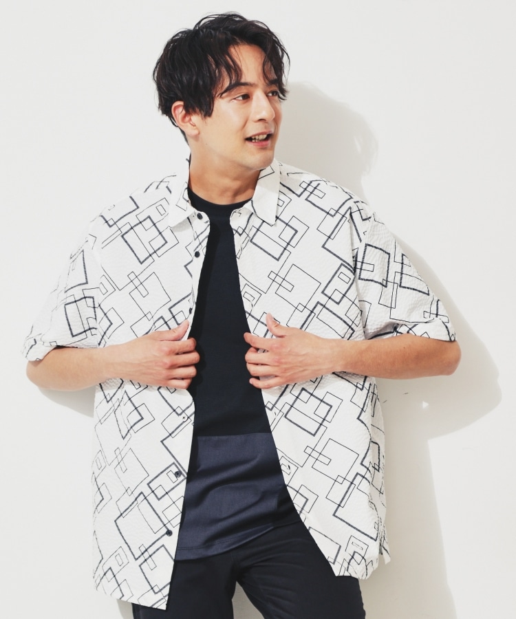 ザ ショップ ティーケー（メンズ）(THE SHOP TK(Men))のシアサッカーメッシュシャツ8