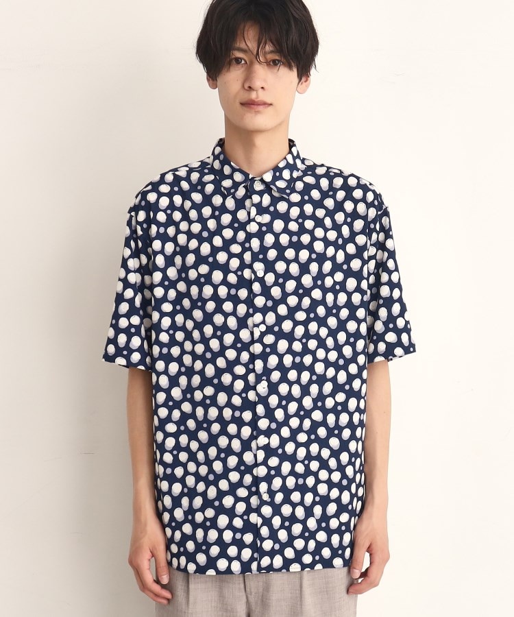 ザ ショップ ティーケー（メンズ）(THE SHOP TK(Men))のドットプリント半袖シャツ1