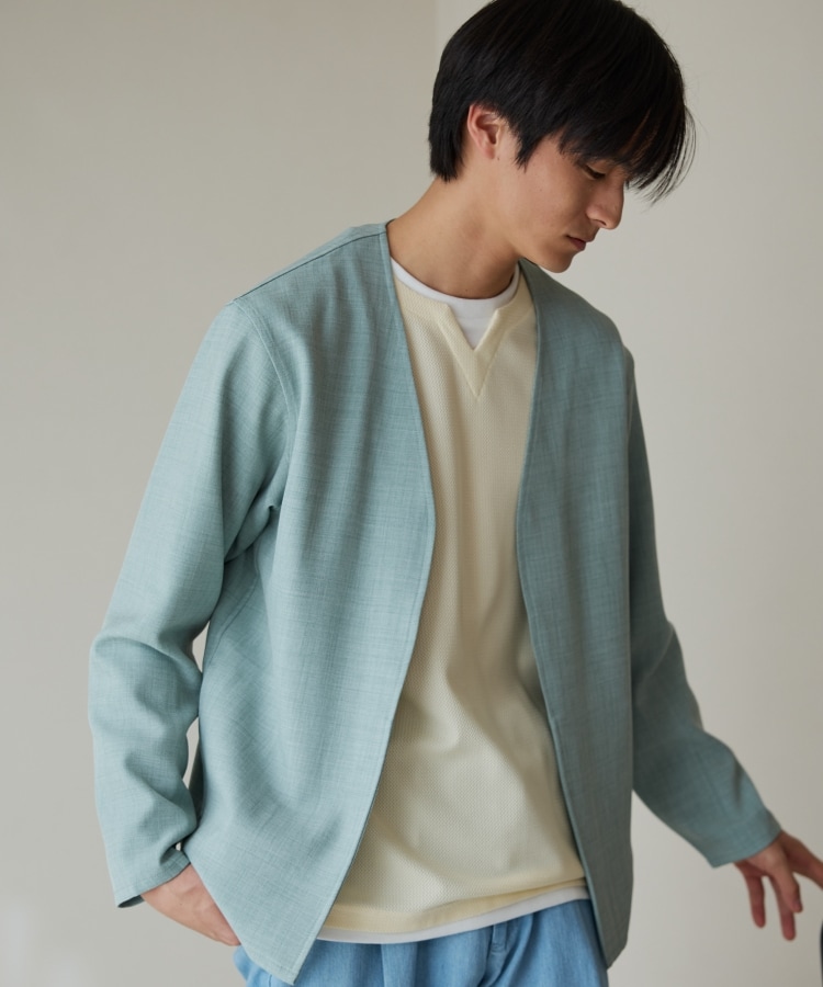 CAVIAN/キャビアン】リサイクルシャークスキンノーカラー CAVIAN/キャビアン】リサイクルシャークスキンノーカラー