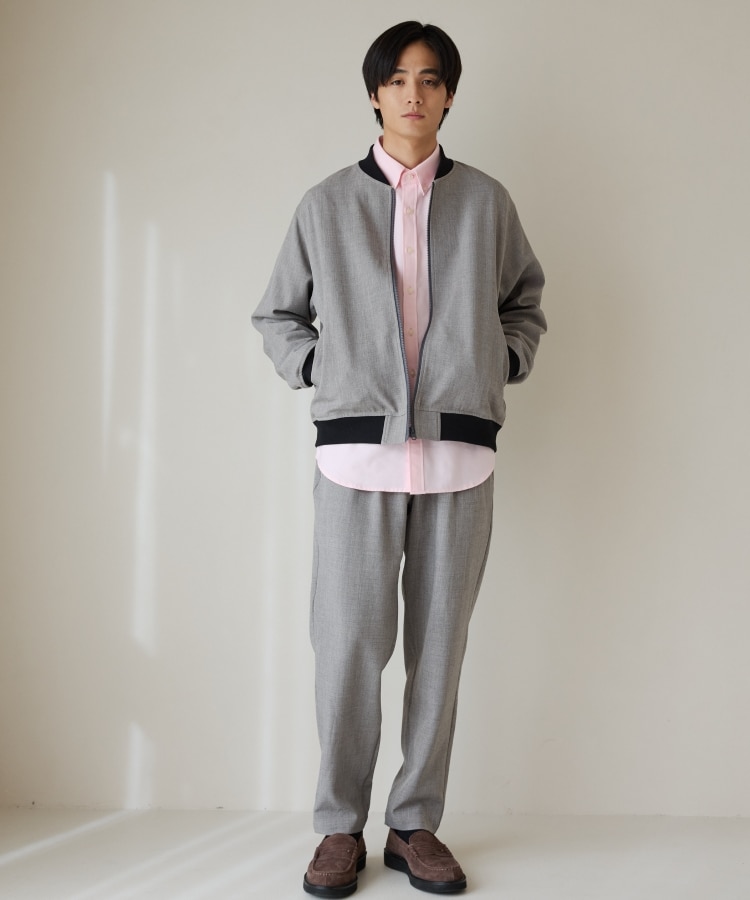 CAVIAN/キャビアン】リサイクルシャークスキンジップブルゾン CAVIAN/キャビアン】リサイクルシャークスキンジップブルゾン
