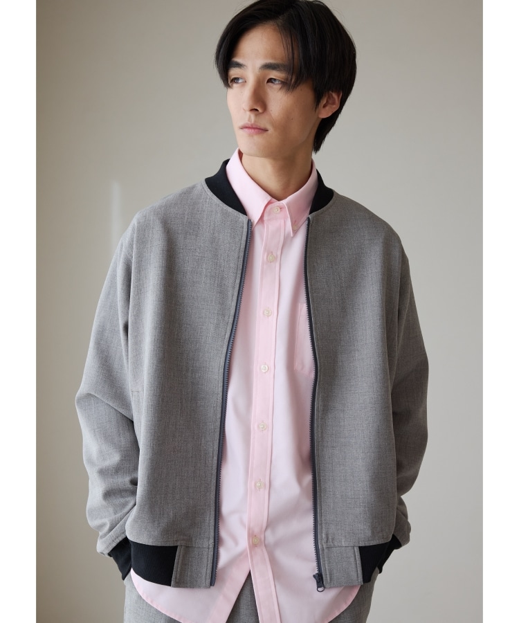CAVIAN/キャビアン】リサイクルシャークスキンジップブルゾン CAVIAN/キャビアン】リサイクルシャークスキンジップブルゾン