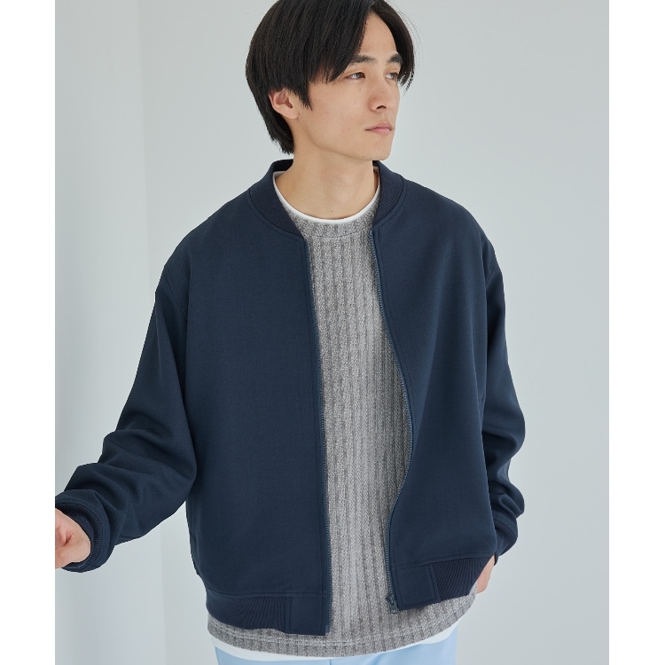ザ ショップ ティーケー（メンズ）(THE SHOP TK(Men))の【CAVIAN/キャビアン】リサイクルシャークスキンジップブルゾン セットアップ可 ブルゾン/ジャンバー