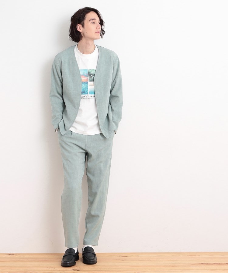 ザ ショップ ティーケー（メンズ）(THE SHOP TK(Men))の【CAVIAN/キャビアン】リサイクルシャークスキンイージーパンツ セットアップ可16
