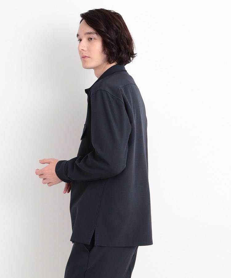 ザ ショップ ティーケー（メンズ）(THE SHOP TK(Men))の【CAVIAN/キャビアン】リサイクルシャークスキンダブルフラップシャツ セットアップ可12