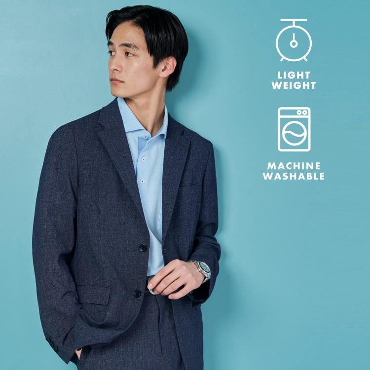 ザ ショップ ティーケー（メンズ）(THE SHOP TK(Men))のAVANT AIR メッシュジャケット セットアップ可 ／ 洗える ／ ストレッチ ／ シワになりにくい テーラードジャケット
