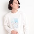 ザ ショップ ティーケー（メンズ）(THE SHOP TK(Men))のオーガニックコットンフォトプリントTシャツ オフホワイト(003)