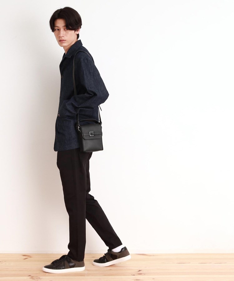ショルダーベルト付きミニハンドルバッグ 2WAY/ユニセックス ショルダーベルト付きミニハンドルバッグ 2WAY/ユニセックス