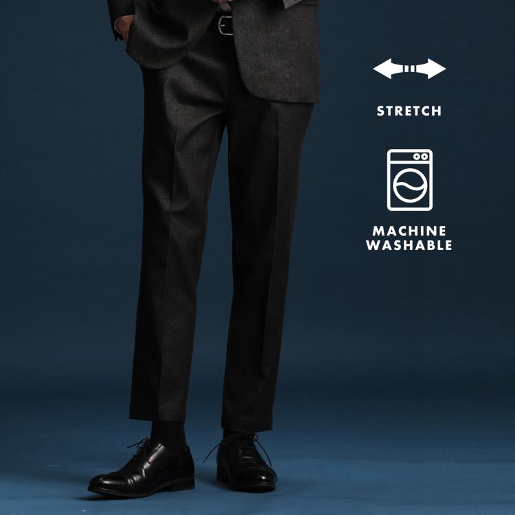 ザ ショップ ティーケー（メンズ）(THE SHOP TK(Men))のエバーデニムスラックス セットアップ可／ストレッチ フルレングスパンツ