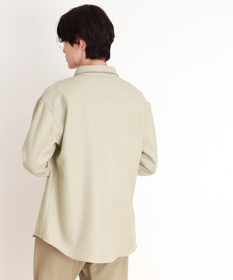 ザ ショップ ティーケー（メンズ）(THE SHOP TK(Men))のウールライクへリンボンシャツ リラックスシルエット6