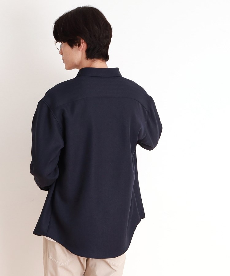 ザ ショップ ティーケー（メンズ）(THE SHOP TK(Men))のウールライクへリンボンシャツ リラックスシルエット10