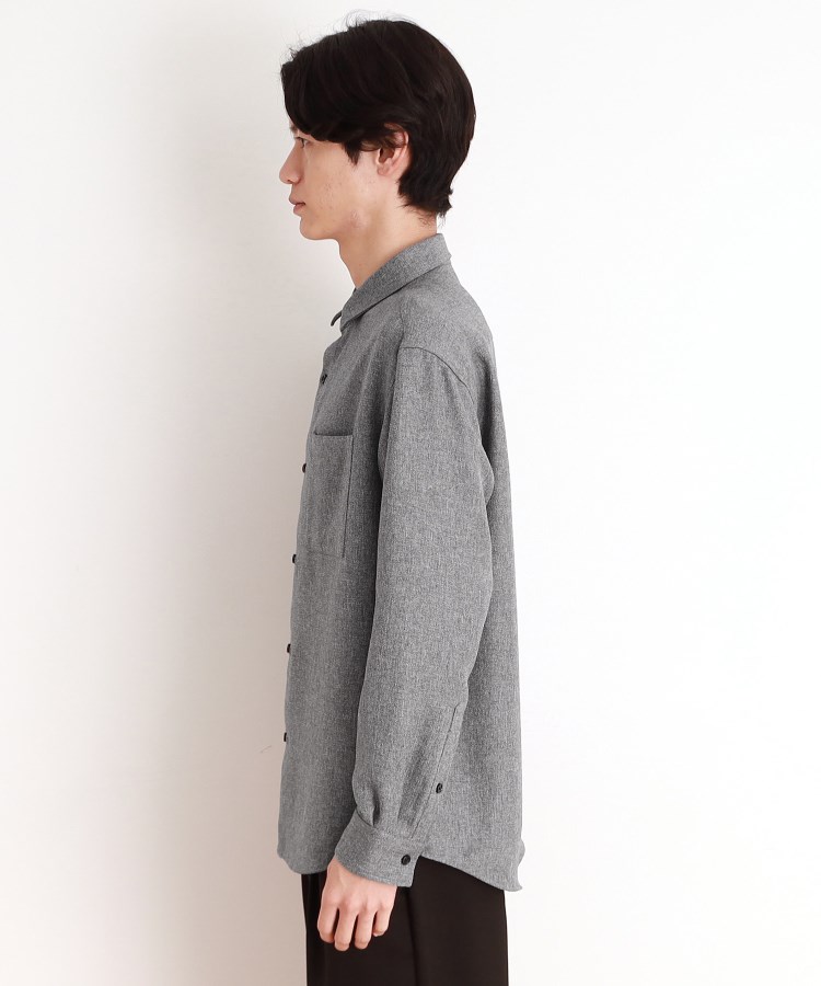 ザ ショップ ティーケー（メンズ）(THE SHOP TK(Men))のウールライクへリンボンシャツ リラックスシルエット14