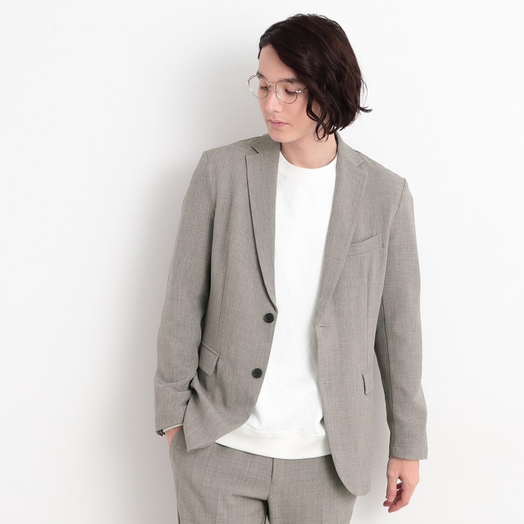ザ ショップ ティーケー（メンズ）(THE SHOP TK(Men))の【CAVIAN/キャビアン】リサイクルシャークスキンテーラードジャケット セットアップ可 テーラードジャケット