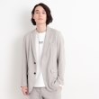 ザ ショップ ティーケー（メンズ）(THE SHOP TK(Men))の【CAVIAN/キャビアン】リサイクルシャークスキンテーラードジャケット セットアップ可 ライトグレー(011)