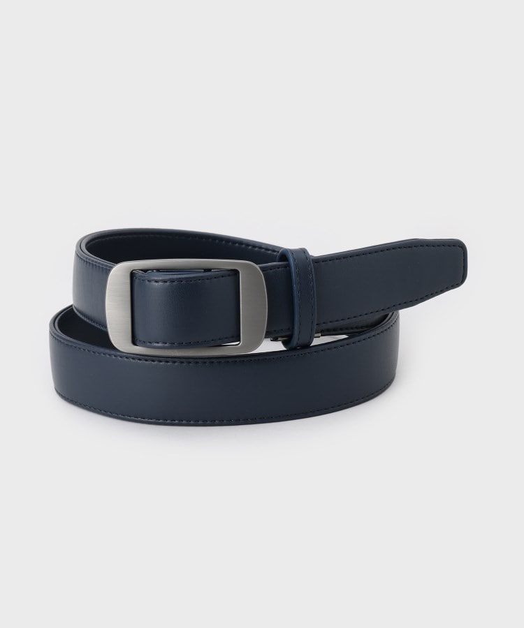 ザ ショップ ティーケー（メンズ）(THE SHOP TK(Men))のホールレスストレッチベルト ON／OFF対応 ネイビー(094)