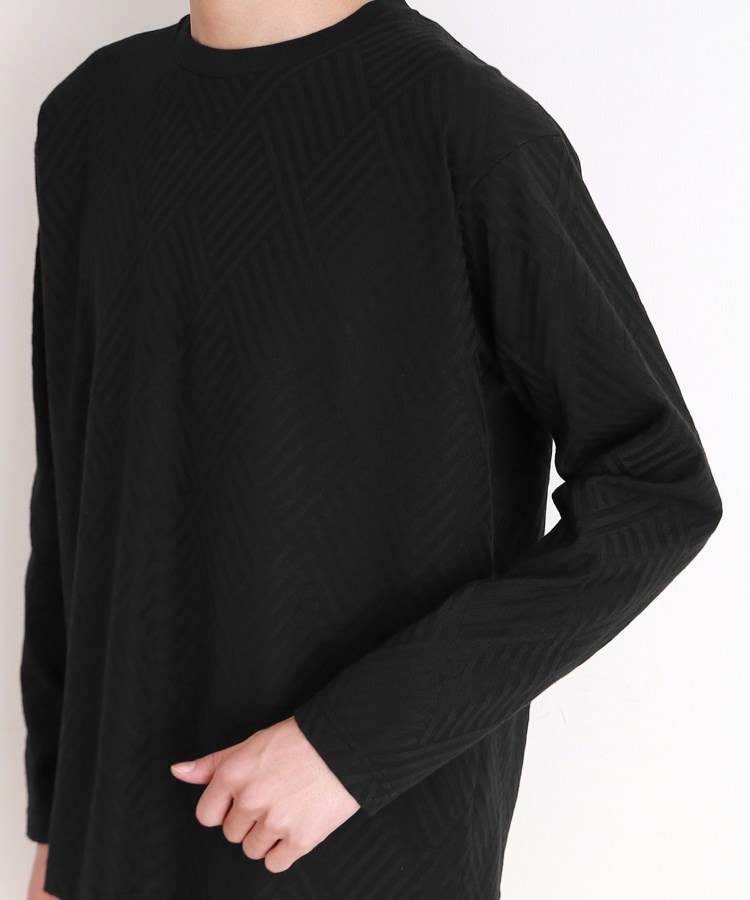 ザ ショップ ティーケー（メンズ）(THE SHOP TK(Men))のリンクスジャカード長袖Tシャツ ON／OFF兼用18