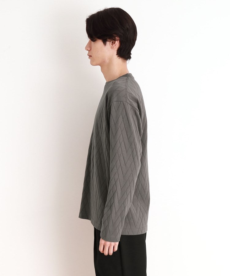ザ ショップ ティーケー（メンズ）(THE SHOP TK(Men))のジオメトリックリンクス長袖Tシャツ ON／OFF兼用15